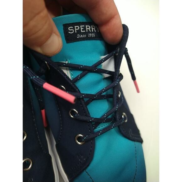 Sperry Woman 5.5M Crest Vibre Blue Ombre Sneakers Top Sliders - Picture 6 of 10